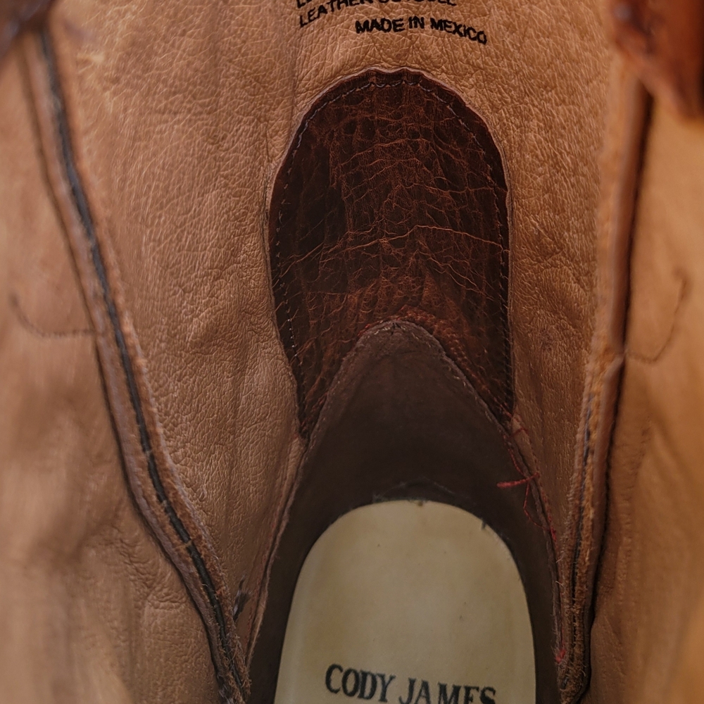 Cody James Men Distressed Leather Cowboy Boots Sz 11D - Picture 6 of 6
